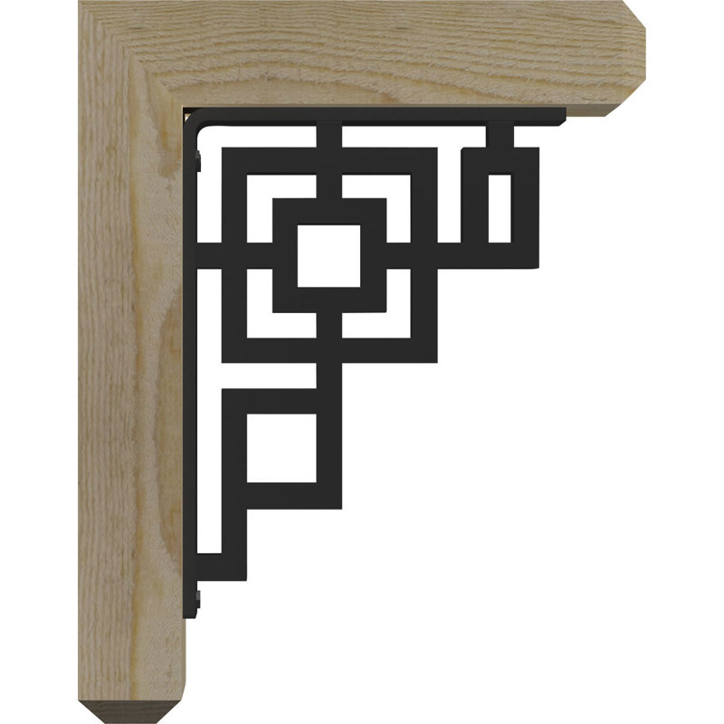 Support de fer Eris, H 19 po x P 16 po, Sapin de Douglas de l 3 1/2 po x T 2 po (lisse)