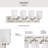 4-Light Brushed Nickel Bath Vanity Light with Etched Glass Shades-692937639