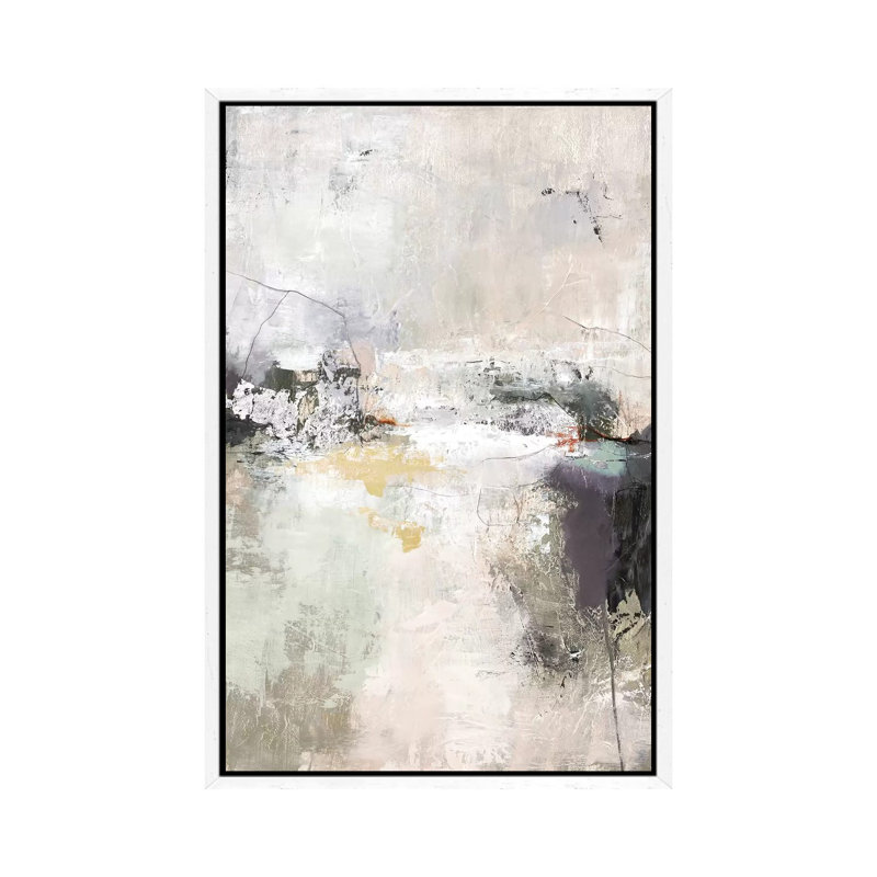 Garden Gate - Painting on Canvas, 66.04cm H x 45.72cm W x 3.81cm D, White Framed