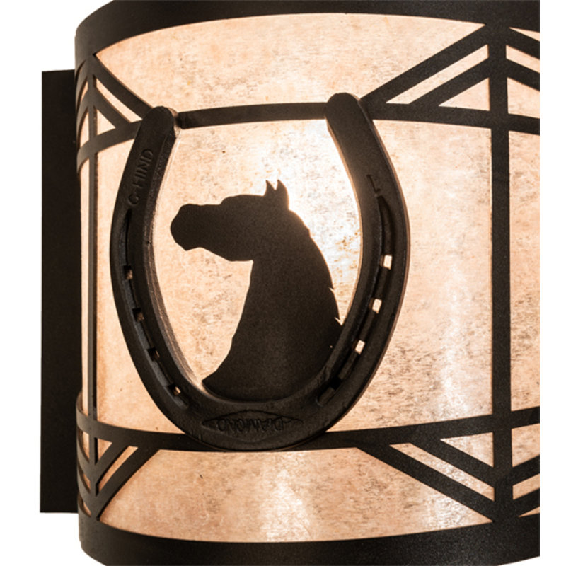 Horseshoe 1 - Light Flush Mounted Sconce
