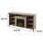 Poulan TV Stand for TVs up to 65" with Fireplace Included-2135009312