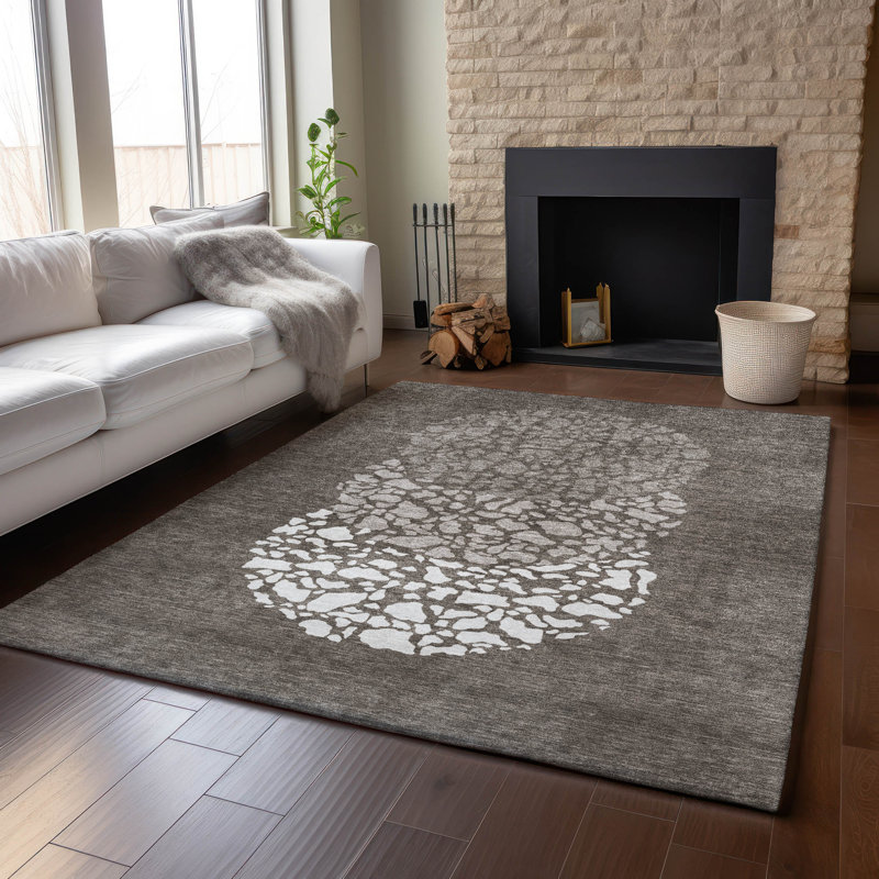 Premium Machine Washable Cerrito Taupe Rug, Rectangle 10' x 14'