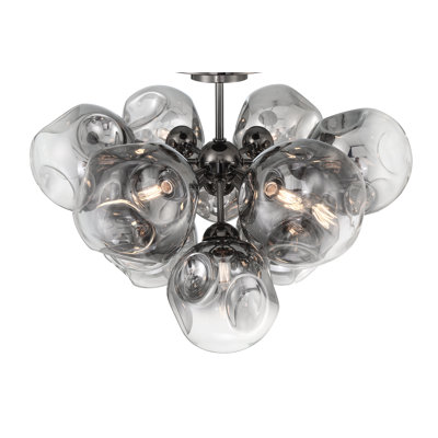 Minka Metropolitan Neveh - 12 lumières semi-encastrées en bronze industriel poli