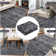 Boho Machine Washable Rug with Rubber Backing for Living Room Modern Non-Slip Dining Room Rug Non-Shedding Faux Wool Rugs for Bedroom Floor Carpet for Office Nursery Playroom