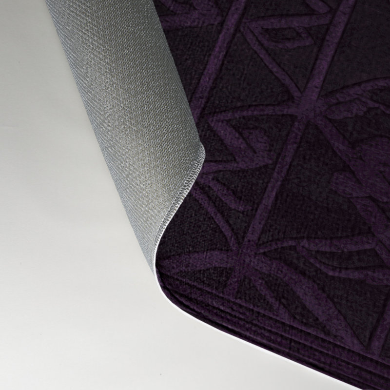 Tapis mauve intérieur et extérieur Trellis, Rectangulaire 3 pi x 5 pi
