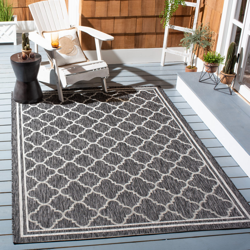 Akaylia Performance Geometric Indoor/Outdoor Area Rug, Rectangle 8' x 10'