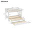 Lit superposé simple en bois avec lit gigogne simple Hylan-328134701