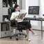 HOMCOM Ergonomic Office Chair Heavy Duty Faux Leather 227kg 500LBS Black