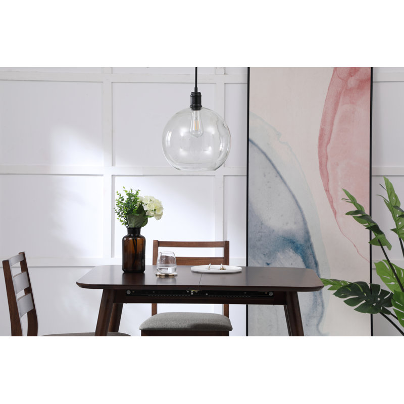 Hammel 1 - Light Single Pendant, Black, 14.8" H x 12.5" W x 12.5" D