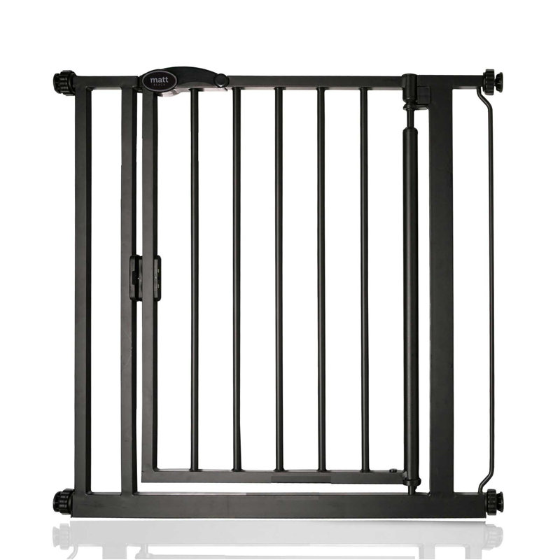 Safety Gate, Matt Black, 75cm - 82cm