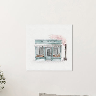 «Food and Cuisine» Le Petite Bakery Mint Pastry - Reproduction d'art graphique sur toile tendue