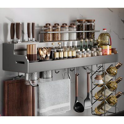 Support de cuisine en acier inoxydable à double couche avec ventilation, prévention des moisissures, extension stable