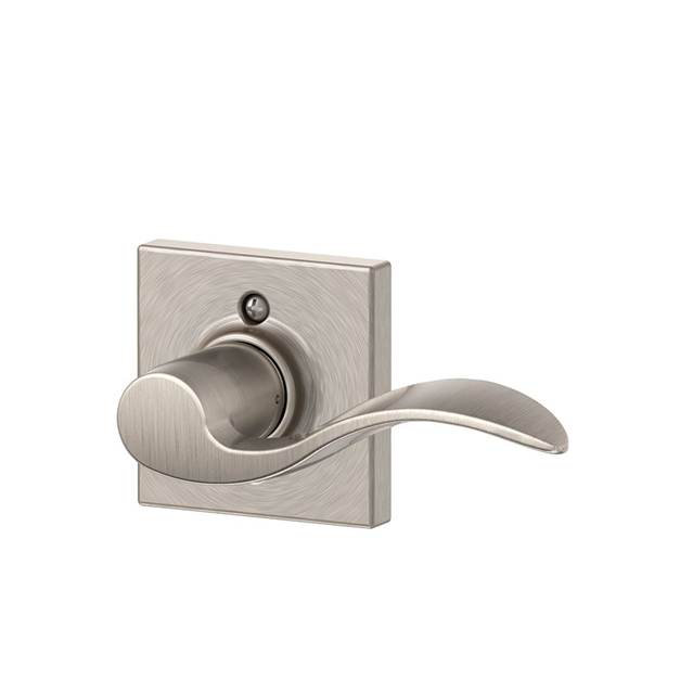 Accent Lever with Collins Trim Non-Turning Lock, Right Hand