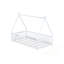 Lit de sol en forme de tente, lit plateforme avec garde-corps, lattes et porte-1282346036