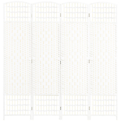 Cloison pliante de 1,70 m (5,6 pi) en fibre ondulée blanche à 4 panneaux, idéale pour la maison ou le bureau. Solution élégante pour séparer les espaces et aménager votre bureau.
