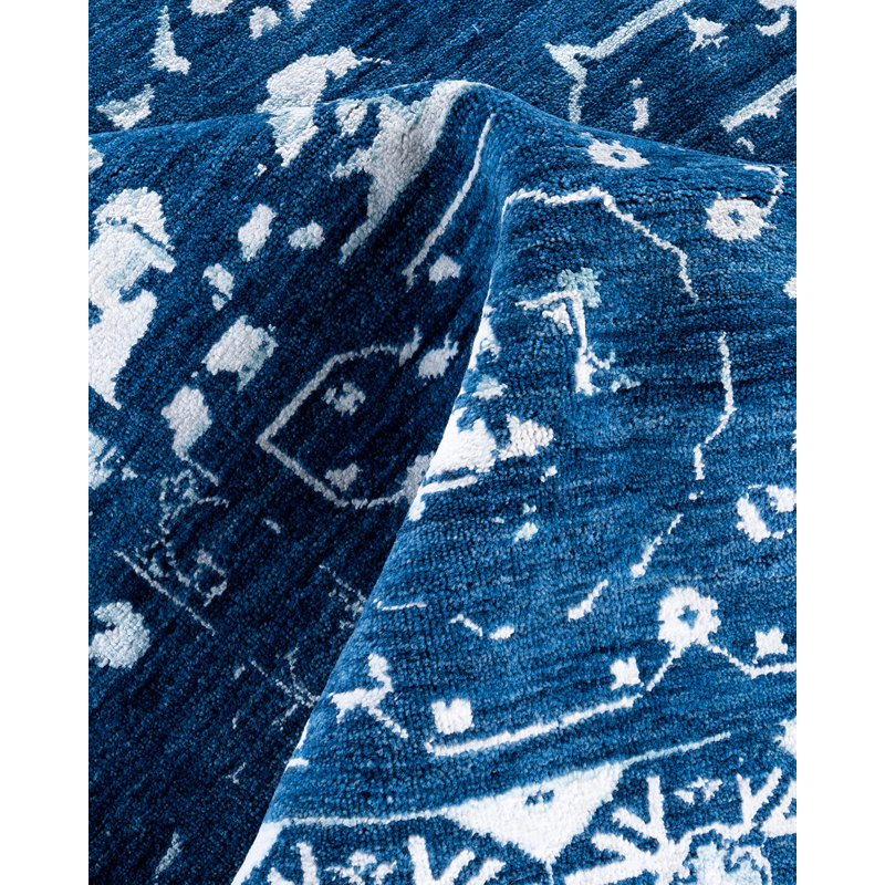 Colletti One-of-a-Kind 8' 2" X 9' 10" Area Rug Blue