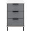 Roseanne 3 Drawer Bedside Table