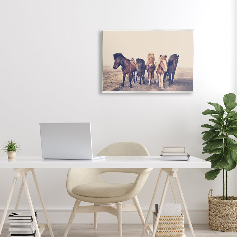 Plaque murale Mute Brown, H 13 po x l 19 po