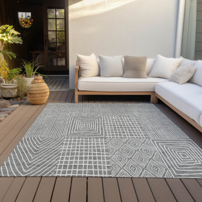 Tapis intérieur / extérieur gris Owen 
