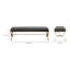 Bench Antique Black/Gold