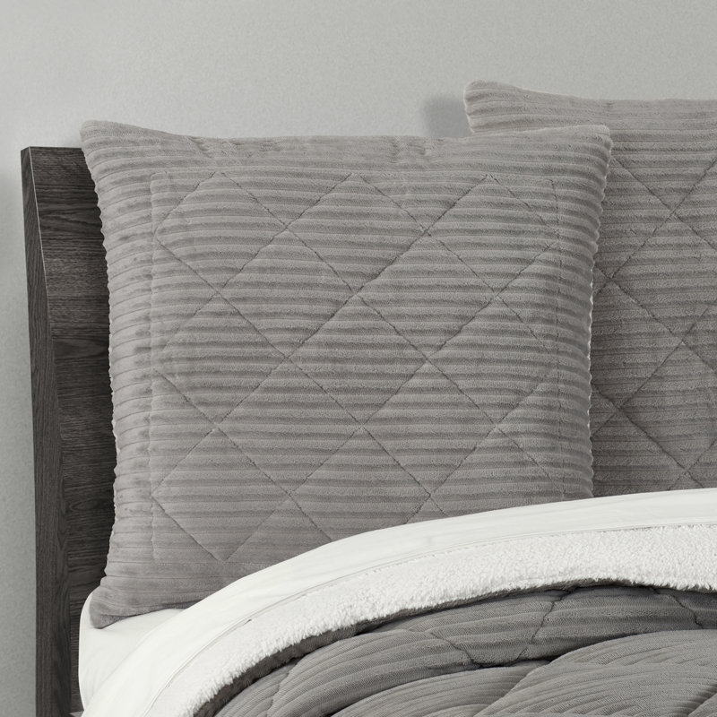 Everett Euro Sham, Light Gray