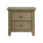 Fully Assembled 2-Drawer Nightstand, Vineyard Oak