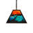 Rustic Lodge 6 - Light Dark Roast Pool Table Lights Pendant