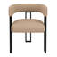 Fabric Upholstered Metal Armchair-505639107-505639100