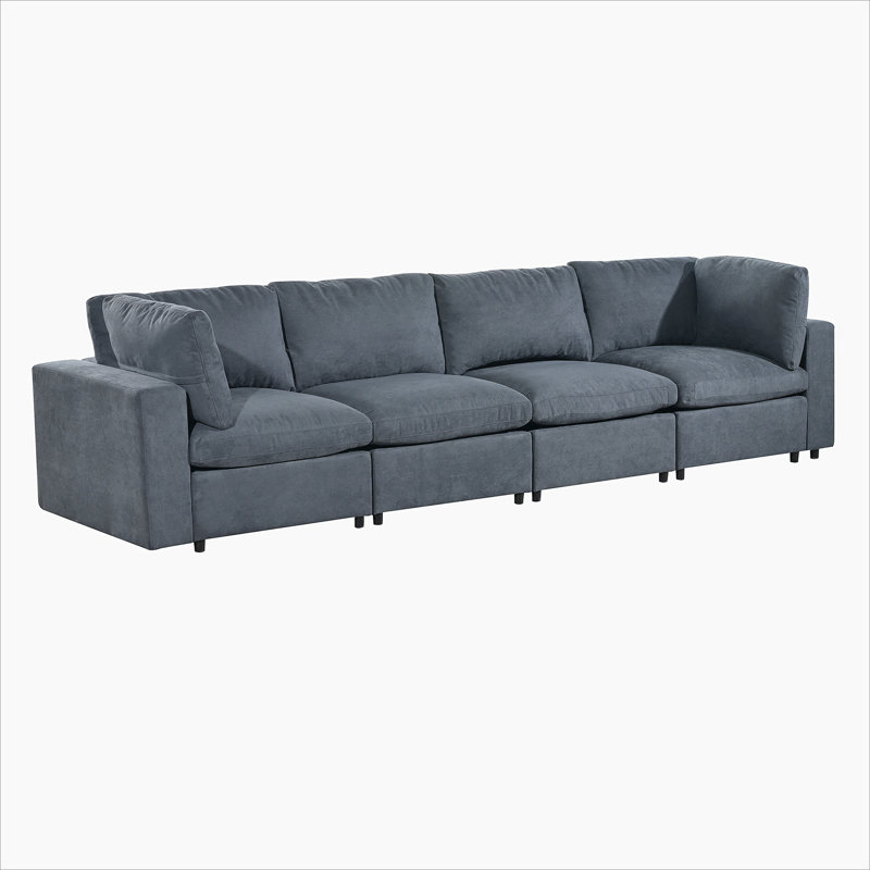 Upholstered Sofa with USB Charge Ports,Wireless Charging and Bluetooth Speaker in Arm