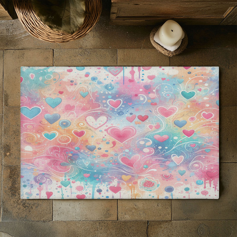Tapis tressé Love Splash Designs, Rectangulaire 3 pi x 5 pi