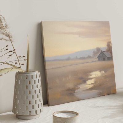 Dawn on the Farm Print on Canvas