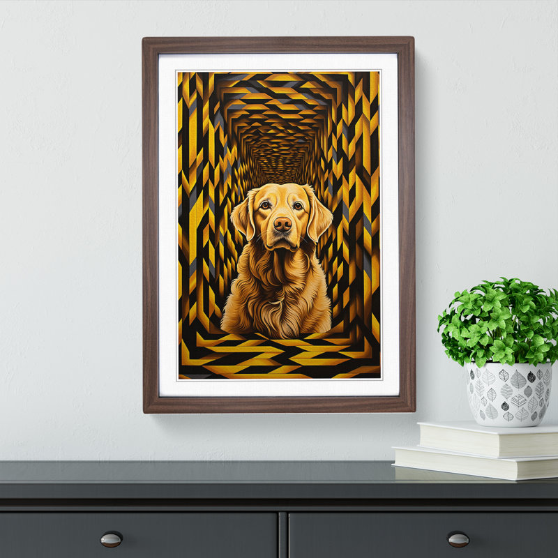 Golden Retriever Op No.2 - Framed Print