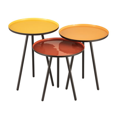 Ensemble de 3 tables d'appoint Gregg - bleu