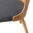 Orchard Hill Linen/Faux Leather Upholstered Dining Side Chair with Wooden Legs-946150265