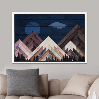 Western Blue Moon, ciel nocturne, montagne, forêt