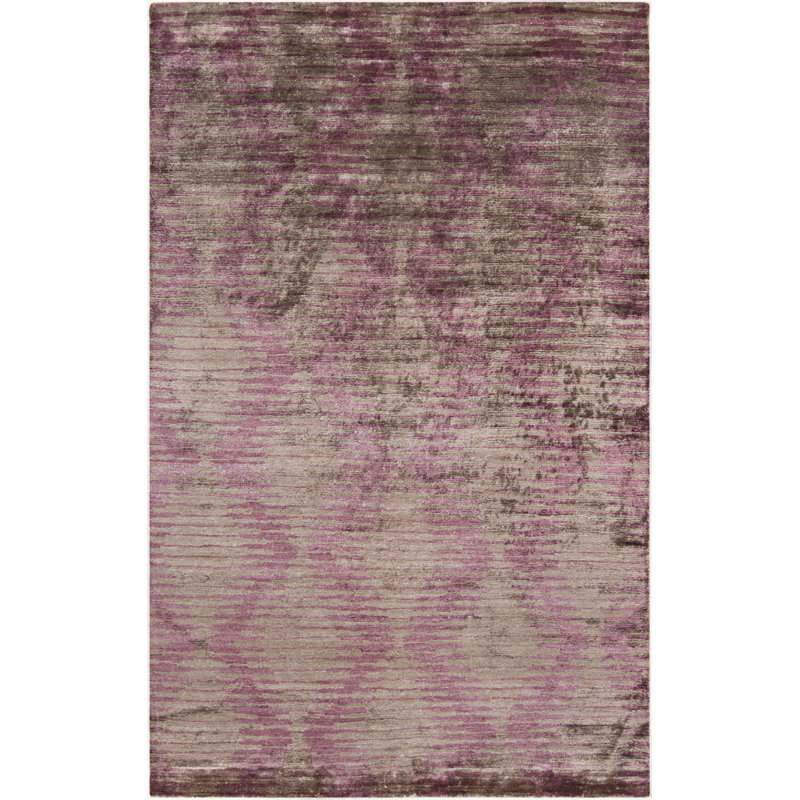 Elihu Viscose Abstract Indoor Rug, Rectangle 5' x 8'
