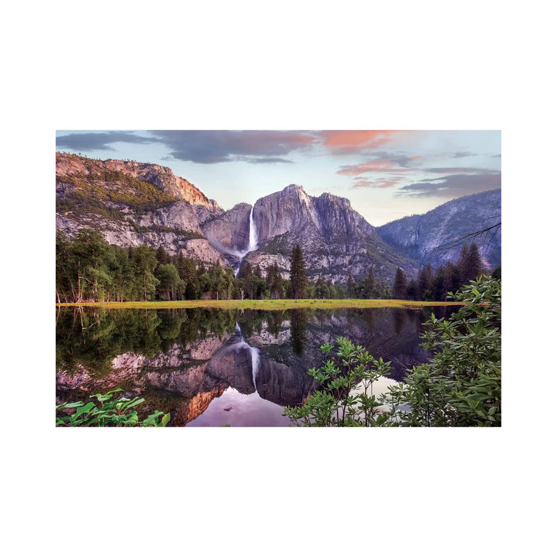 Yosemite Falls Reflected In Flooded Cook's Meadow, Yosemite Valley, Yosemite National Park, California by Tim Fitzharris - Wrapped Canvas Print
