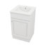 Meuble-lavabo élégant de 20 pouces avec meuble-lavabo avec support de porte et tablette réglable-1114290685