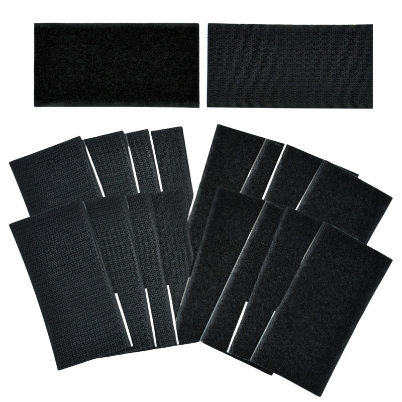 4"x2" Adhesive Hook and Loop Strip 4/pk