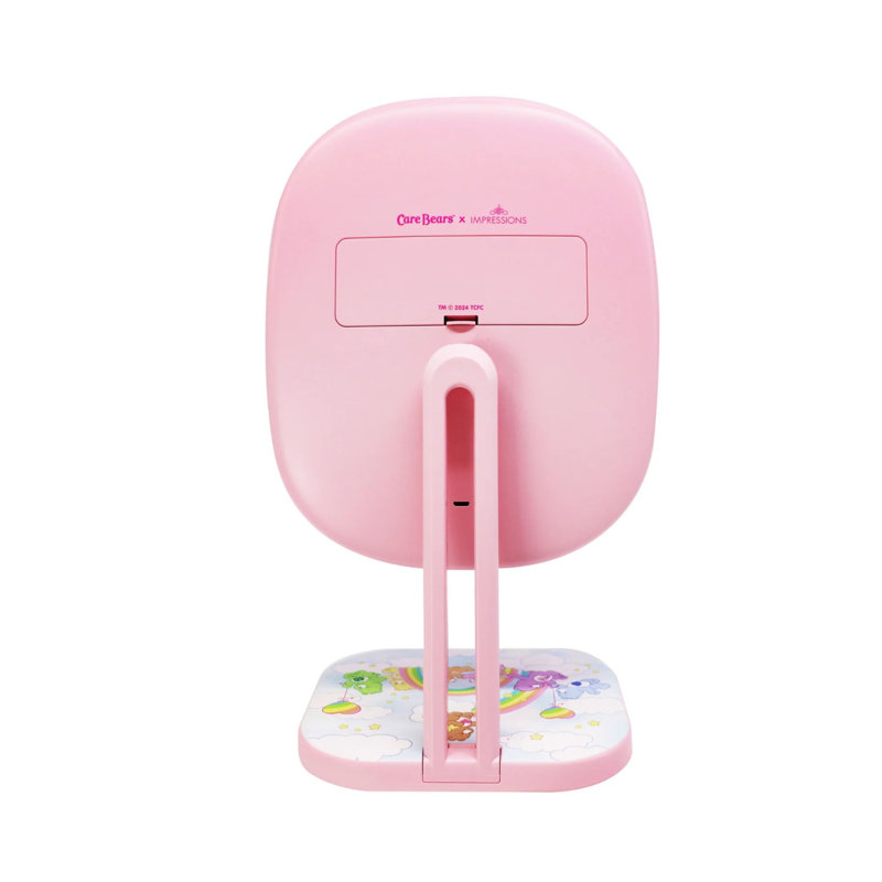 Miroir de maquillage à DEL pour centre de soin avec base amovible