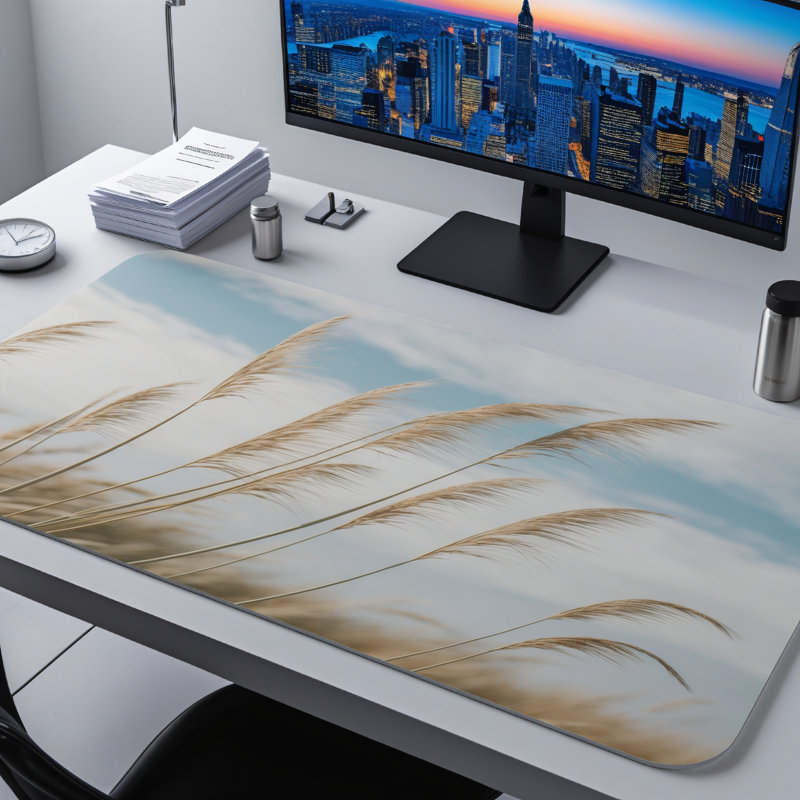 Polyester Desk Pad, 31.5x15.5