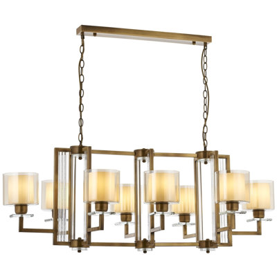 Demps 8 - Light Geometric Chandelier