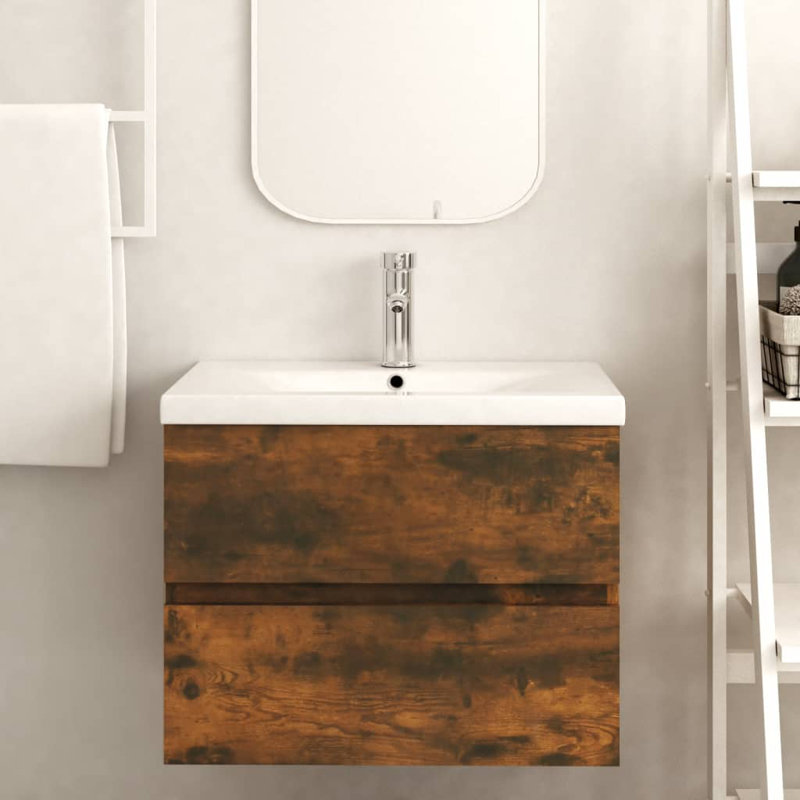 Polzin Bathroom Cabinet, Oak