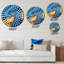 Annlee - Horloge murale peinture abstraite-1416839251