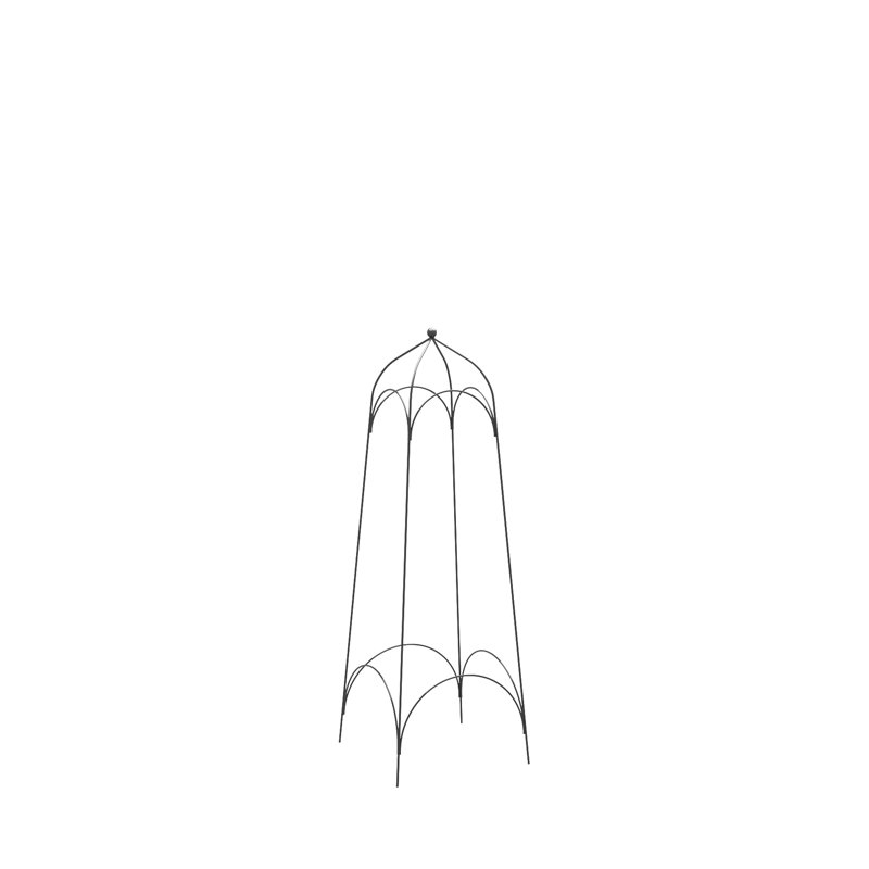 Archit Metal Plant Support, 1, 95cm H x 32cm W x 32cm D, Grey