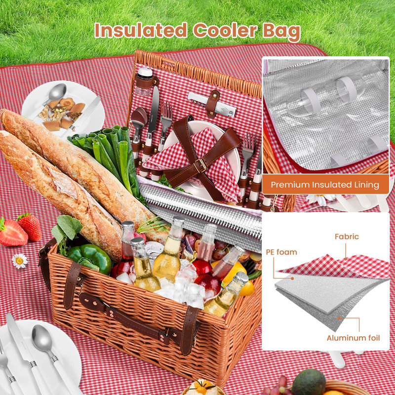 Wicker Picnic Basket