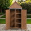Armoire de rangement extérieure, abri de jardin avec structure en métal et 5 compartiments