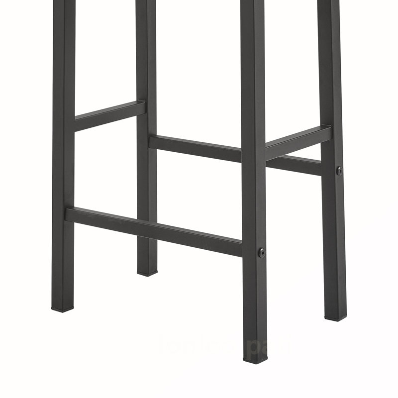 Versatile Bar Table Set with Power Socket and LED Light for Multiple Rooms, Gray