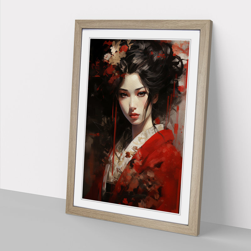 Single Picture Frame Print on Wood, 64cm H x 46cm W, Oak Framed