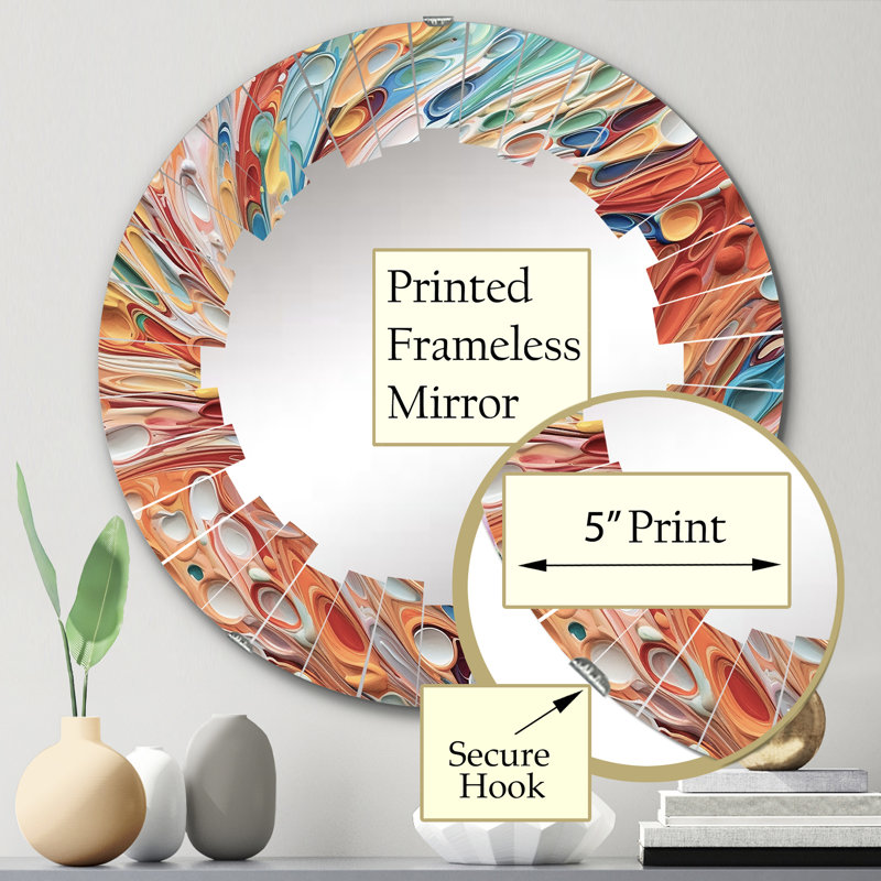 Burtle Circle Mirror, 24" x 24"